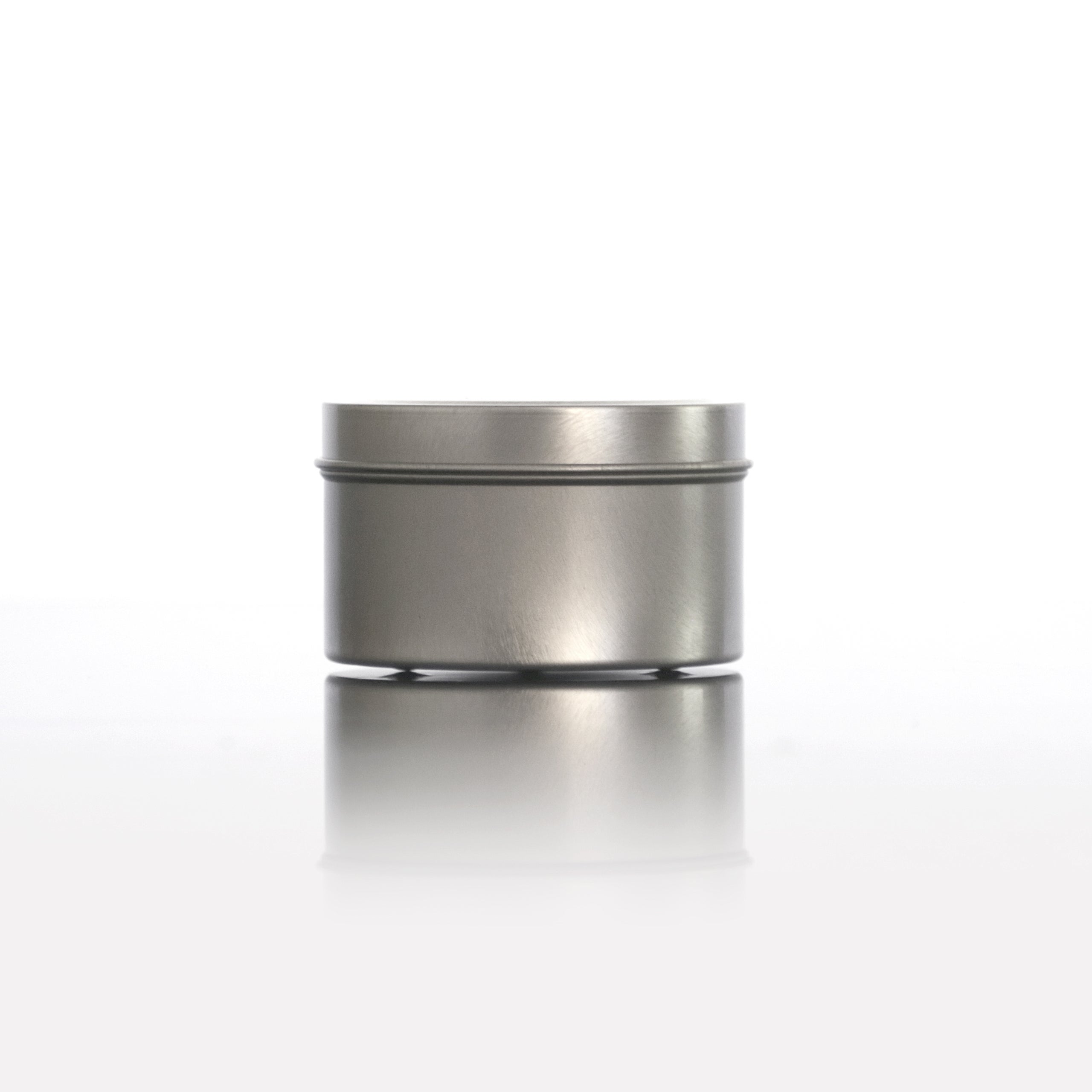 Tins Silver with Plain Lid 90ml Candle Supplies Brisbane